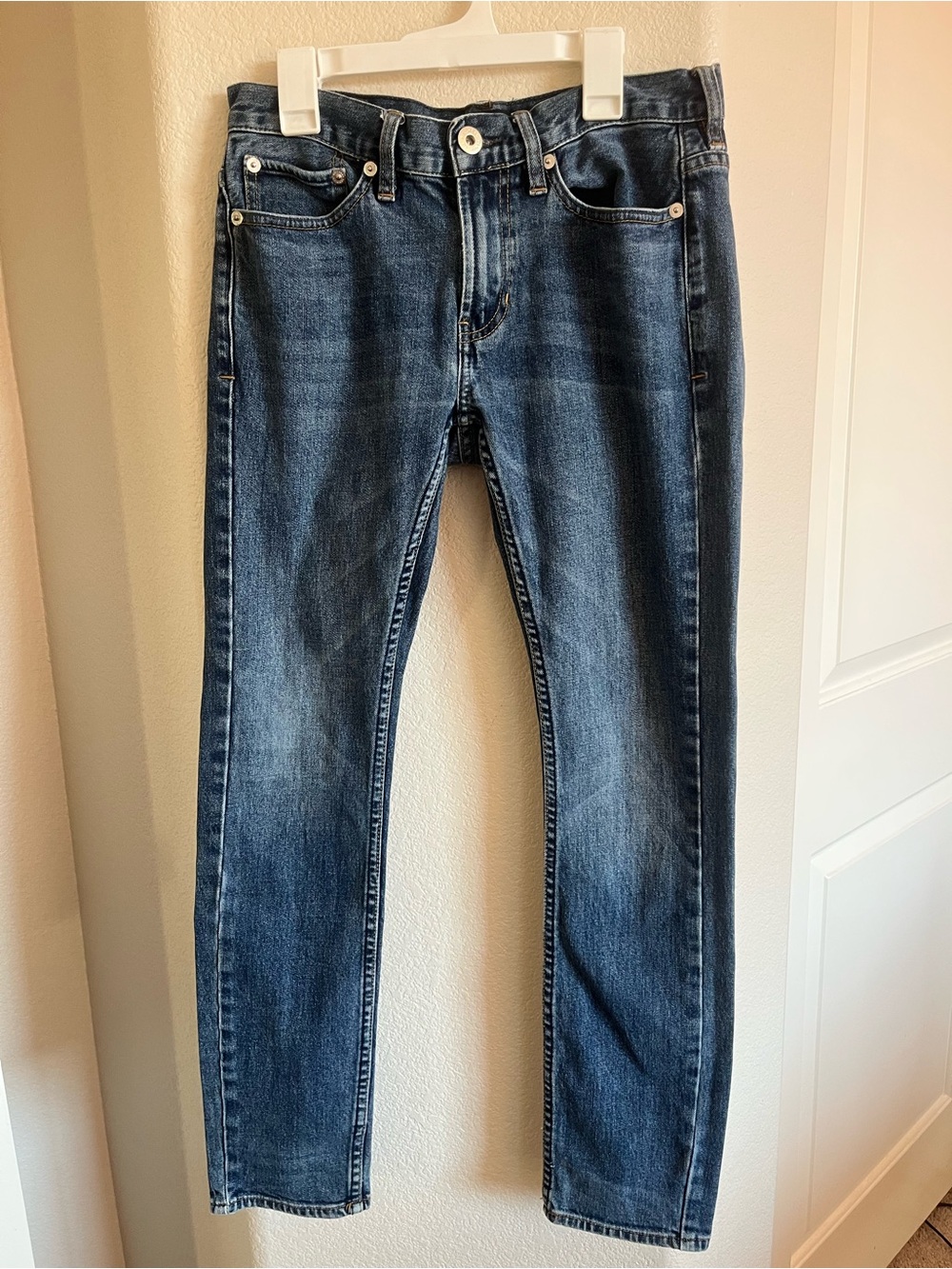 Bullhead By PacSun-Men's Slim Straight Dark Blue Jeans